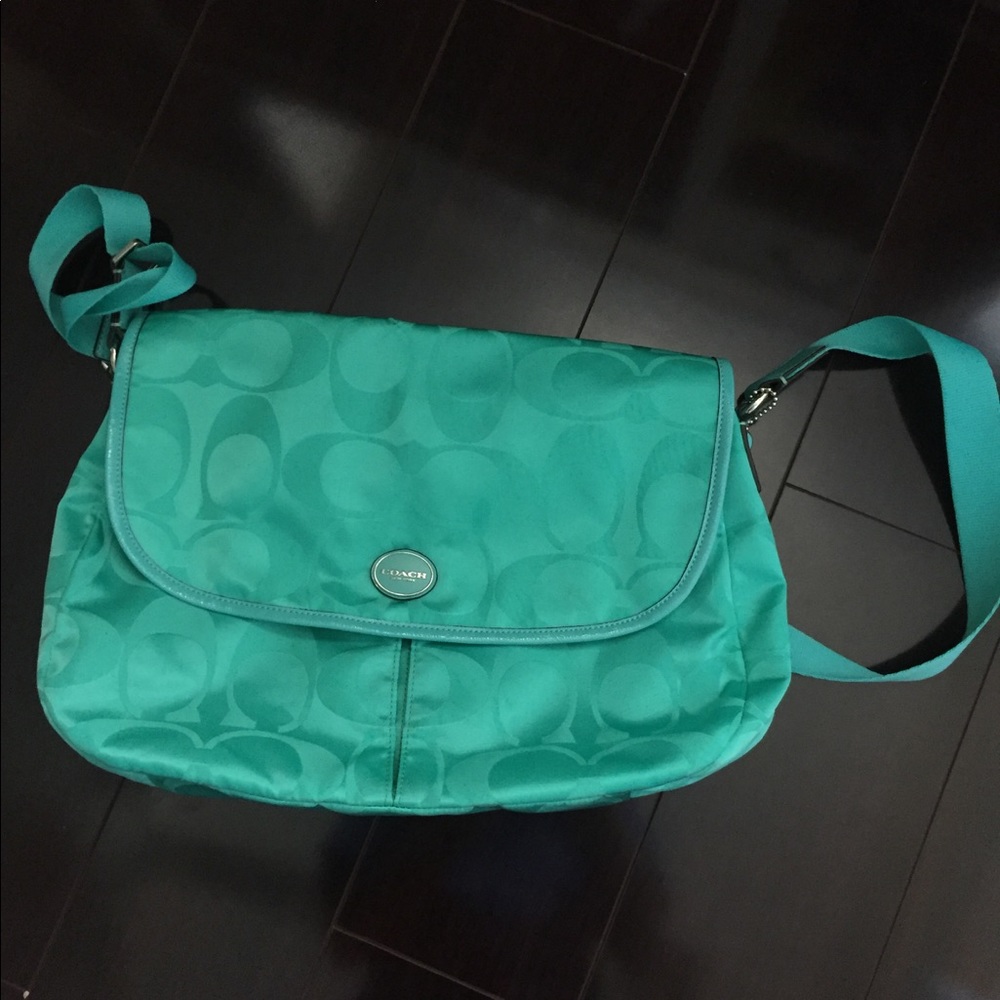 🎒Teal Coach Messenger Shoulder Bag🎒